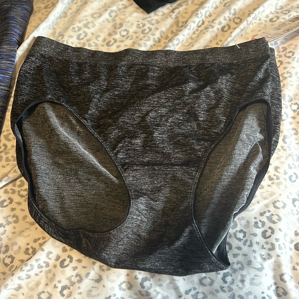 Jockey Gray High Cut Briefs - Large NWT